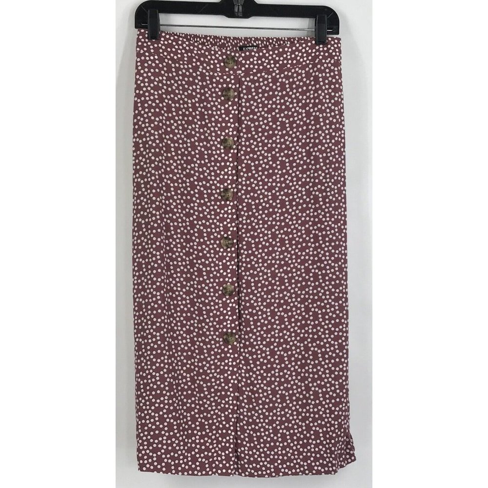 Express Skirt Womens Small Petite SP Polkadot High Rise Y2K